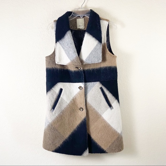 Anthropologie Elevenses Buffalo Plaid Vest - Picture 6 of 10